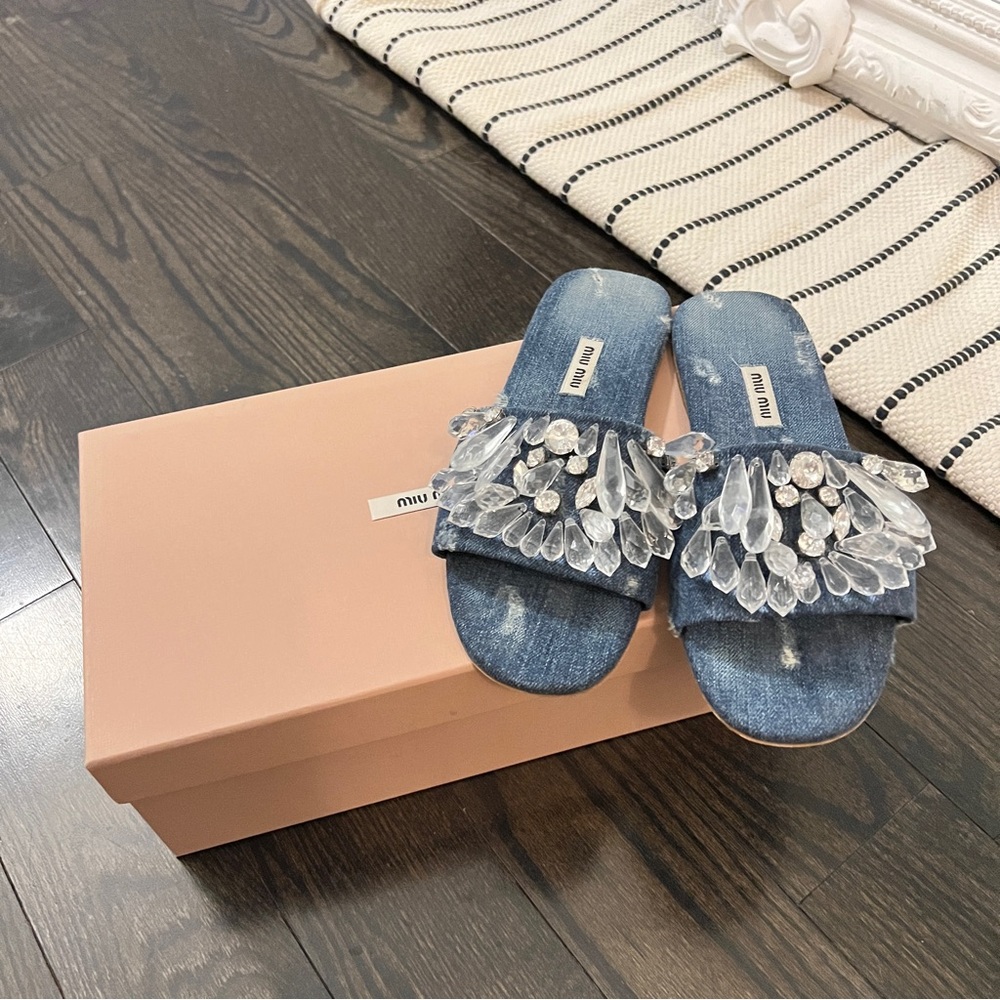 Authentic Miu Miu Slipper size 7